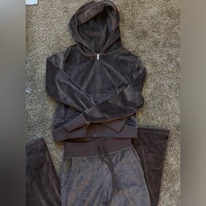 Aerie velour tracksuit matching sweater set
